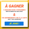 SKI A LA CARTE - JEU INSTANT GAGNANT