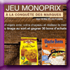 MONOPRIX JEU A LA CONQUETE DES MARQUES (Facebook)