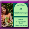 CENTER PARCS - GAGNEZ 6 SEJOURS VIP