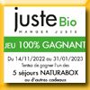 JUSTEBIO - JEU 100% GAGNANT (Achat)