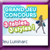 LUMINARC JEU 3 TABLES 3 STYLES (Facebook) LUMINARC JEU 3 TABLES 3 STYLES (Facebook)
