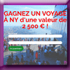 NEWYORKCITY-FR - GAGNEZ 1 VOYAGE A NY (Newsletter)