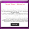 SIMPLE THINGS - JEU CONCOURS SOIN DE SOI